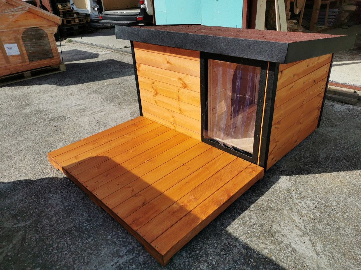 Dexter isolierte Hundehütte