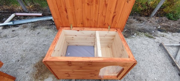 Doppelseitige Matratze für die Hundehütte mit Trennwand