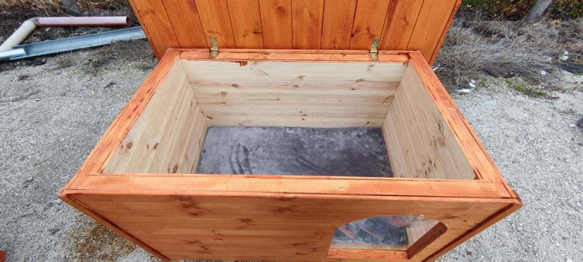 Doppelseitige Matratze für die Hundehütte ohne Treenwand