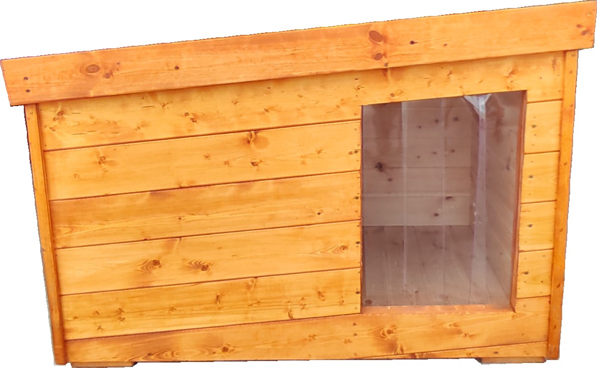 Donn isolierte Hundehütte