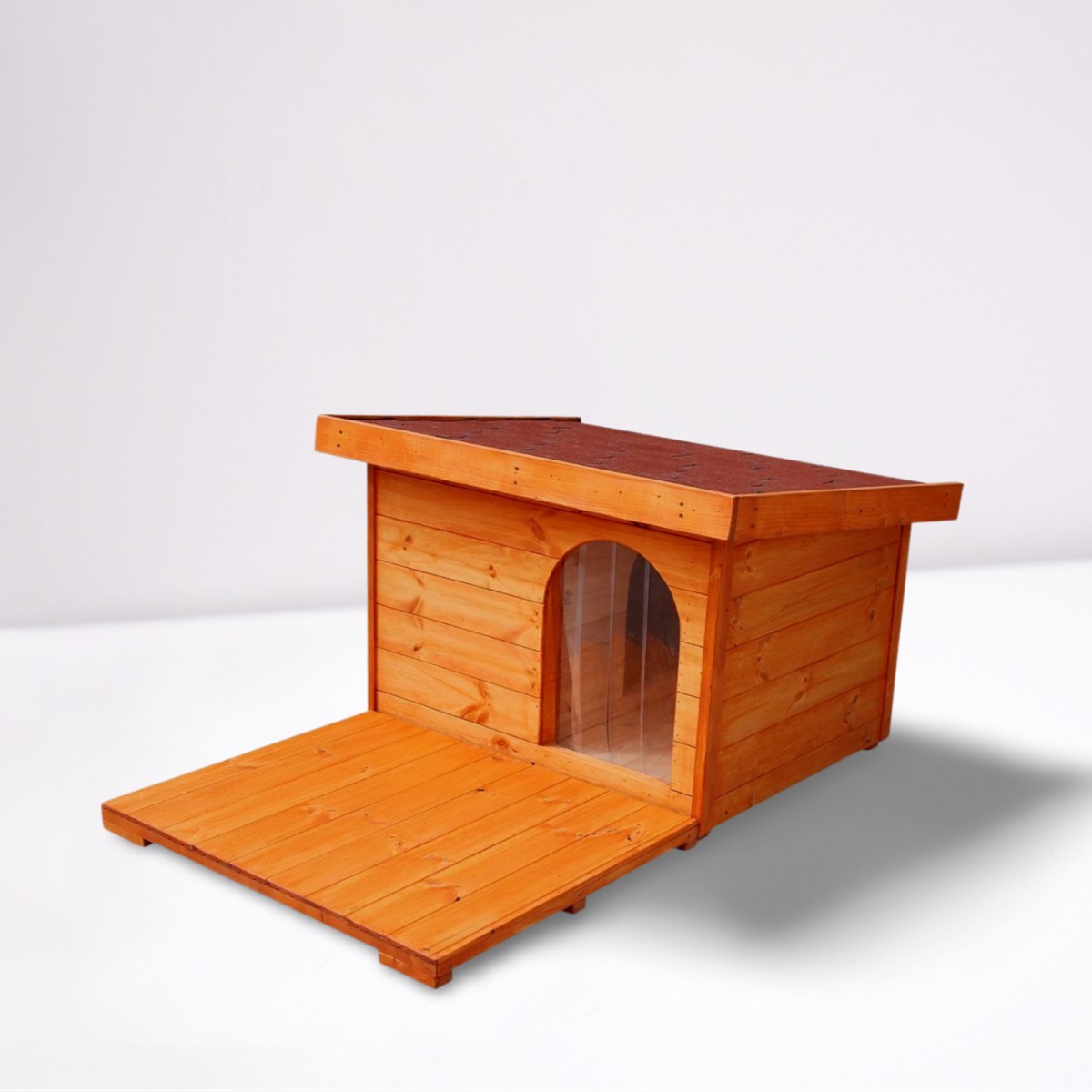 Dexter isolierte Hundehütte